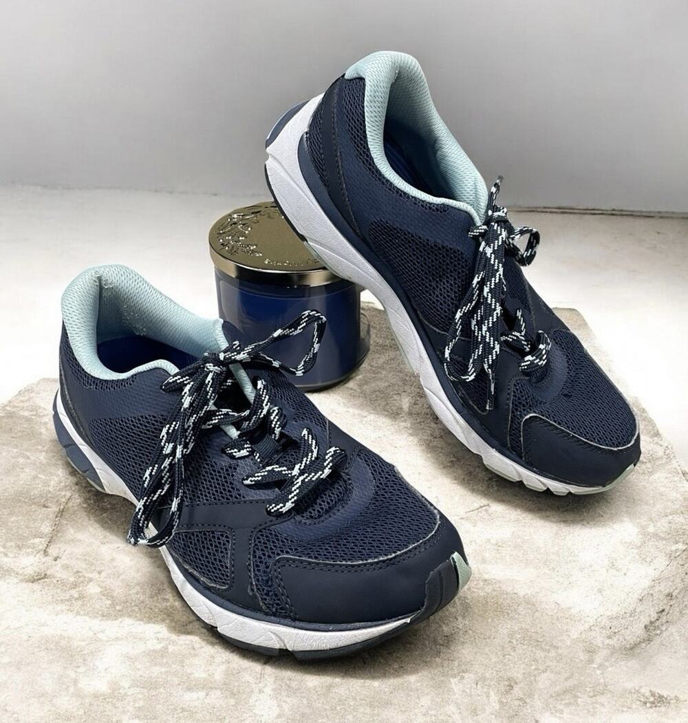 Vionic Tokyo Navy Women's Size 9 Lace Up Sneakers Everyday Wear Shoes -Athletic